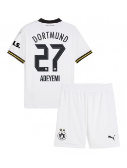 Borussia Dortmund Karim Adeyemi #27 Ausweichtrikot für Kinder 2024-25 Kurzarm (+ Kurze Hosen)